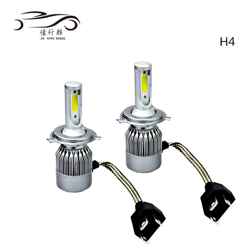 C6 Headlight COB 12V 36W 3800lm high low beam h4 h10 5202 LED For universal cars led headlight bulb h11 LED Fog/Driving Lights