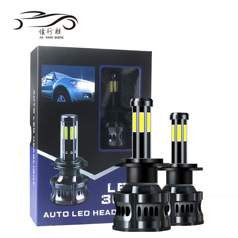 Car Light Accessories 8 side led headlights h11 headlight led bulbs h1 h3 h7 h4 9005 9006 high low beam led off road lighting