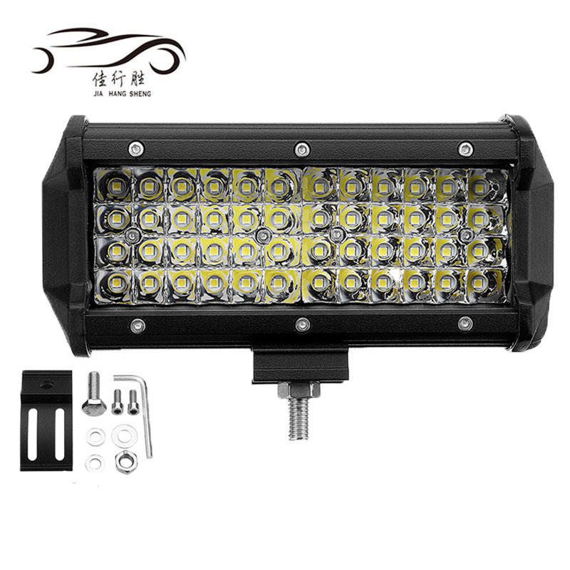 7inch Working Light 4 Row Others Car Lights Accessories 144W Flood Spot Beam Work Lamp Bar Kit Car Fog Lamps