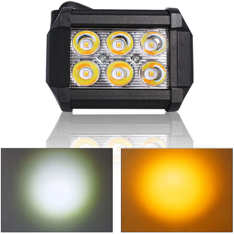 JHS High Power Led Car 18W Led Work Light Round Offroad Auto Led Work Light 6led Led Headlight Led Driving fog lights