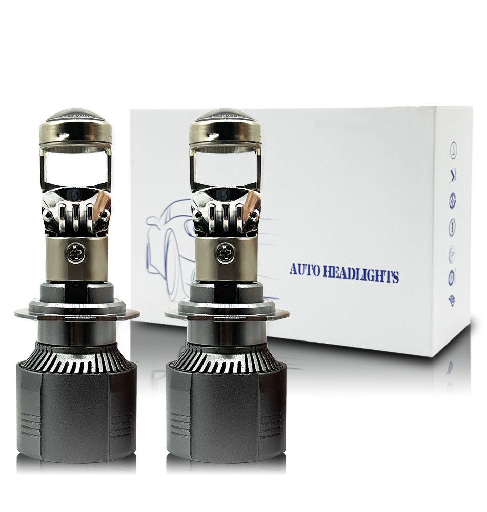 JHS New Arrive A80 Auto Lighting System High Power  Led H4 High Low Beam H4 Projector  Led Lens H4 Led Headlight Bulb