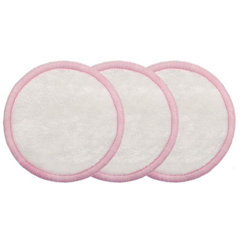 Hot Sale Eco-friendly Round Bamboo Makeup Pads Girls Cleansing Washable Facial Pads