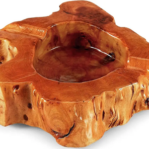 Professional Wooden Cigar Holder Smoking Accessory Outdoor Cigar Ashtray Bowl Unique Eco Friendly Natural Wood Cigar Ashtray