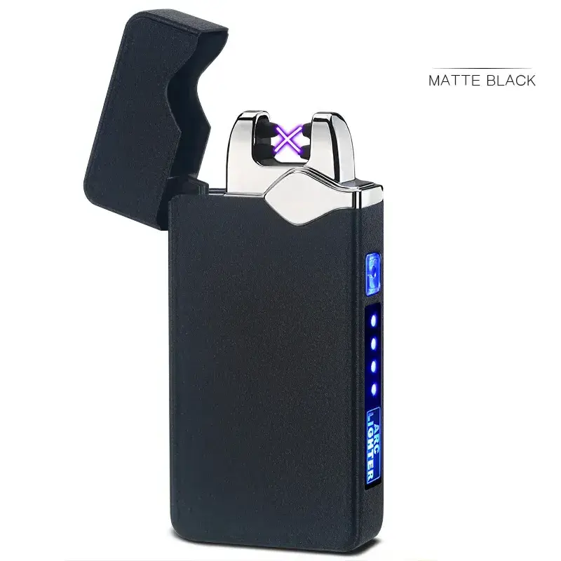 Factory Wholesale hot sale cheap cigarette cigar USB dual arc electronic charging lighter