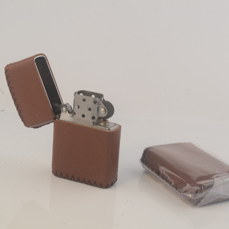 Wholesale Suit for ZP Classic Copper Kerosene lighter Leather Cover Lighter Protective Case Black Brown Lighter Cover