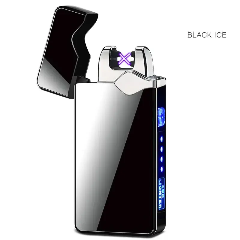 Factory Wholesale hot sale cheap cigarette cigar USB dual arc electronic charging lighter