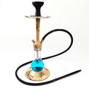 Cross Border Arabian  Complete Set Wood Self-lighting Hookah Bar Luminous  Accessories Hookah