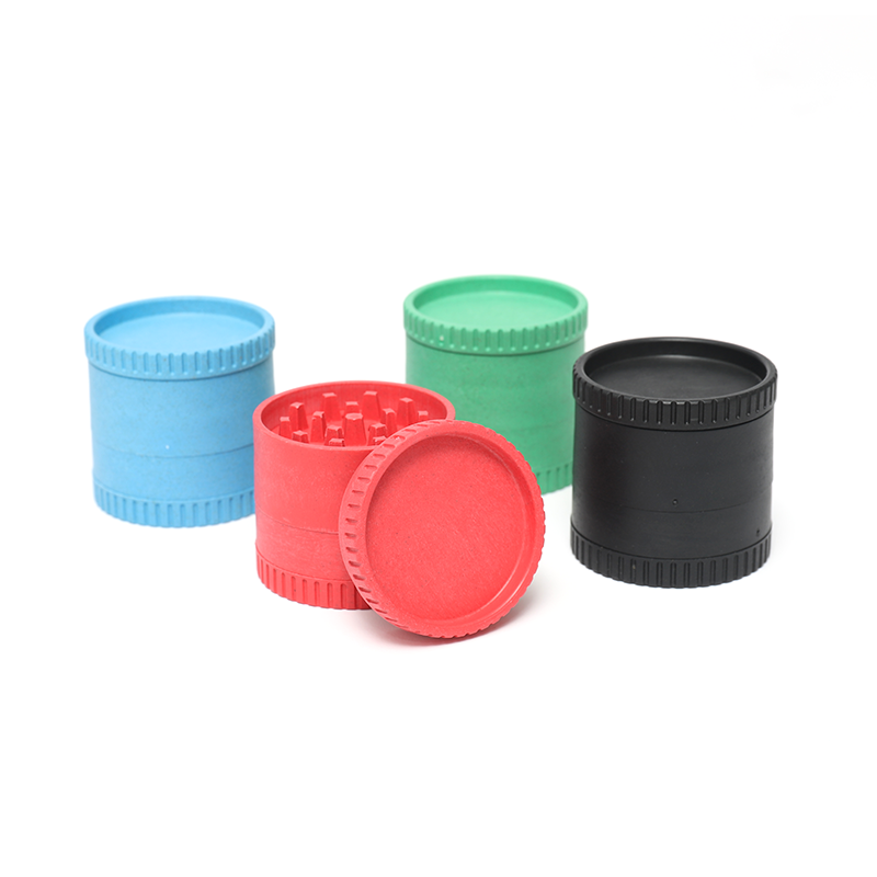 Factory outlet 55mm- 4 Layer Plastic Biodegradable Crusher Herb Grinder   Custom Eco-Friendly Hemp Grinder