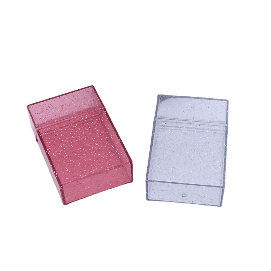 Pink Phosphorescence Transparent Girly Waterproof Tobacco Smoking Accessories  Plastic Cigarette Case