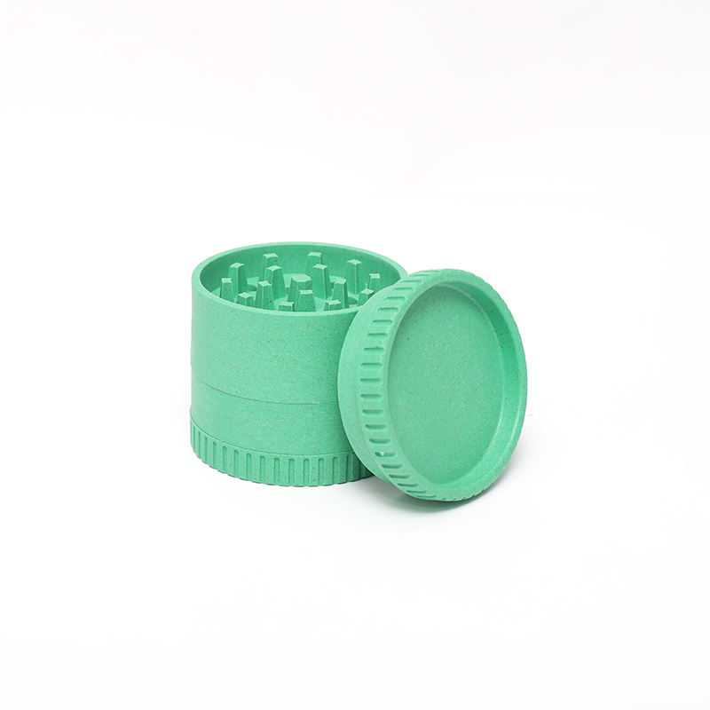 Factory outlet 55mm- 4 Layer Plastic Biodegradable Crusher Herb Grinder   Custom Eco-Friendly Hemp Grinder