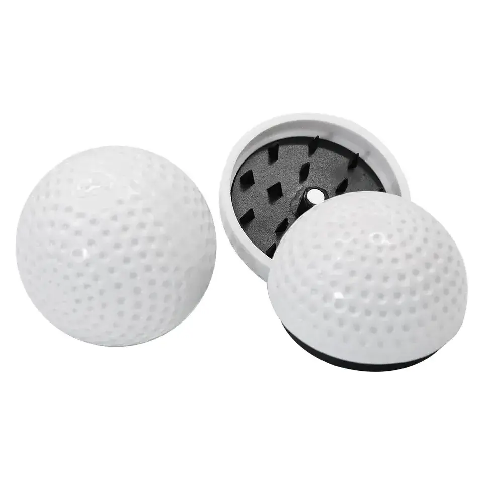 Cute smoking accessories tobacco grinder high quality golf ball shape 43mm herb grinders