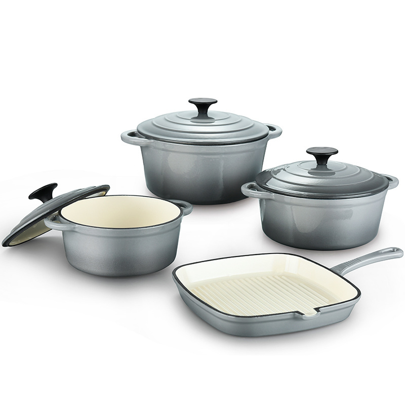 Kitchen Ware Enamel Cast Iron Cookware Sets