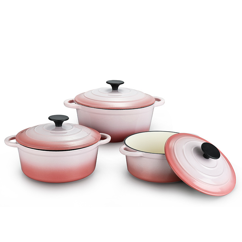 Kitchen Ware Enamel Cast Iron Cookware Sets