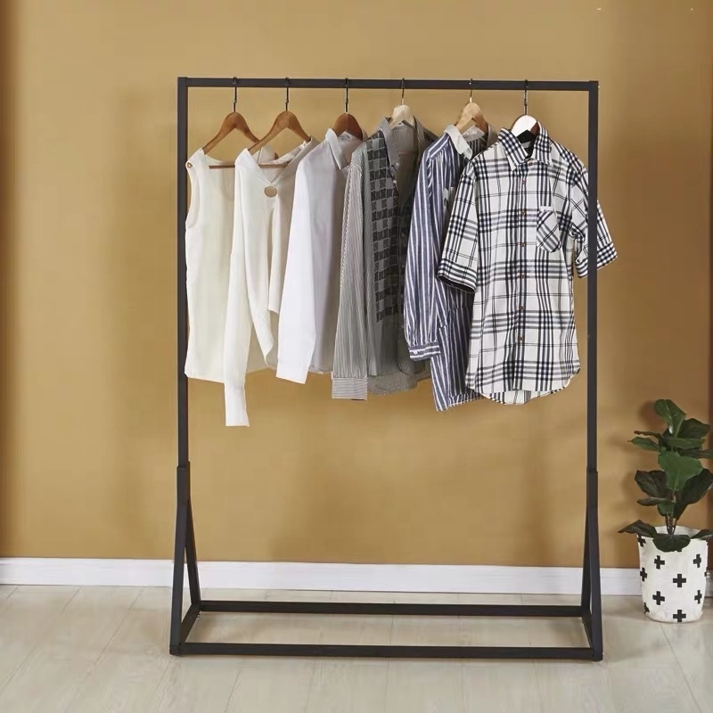 Men Clothing Shop Furniture Design Store Clothes Rack Metal Hanging Clothing Display Stands