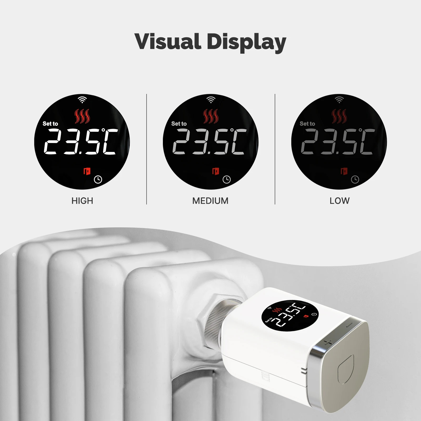 Tuya ZigBee3.0 Radiator Actuator Valve Smart Programmable Thermostat Temperature Controller External Sensor Accurate Heater TRV