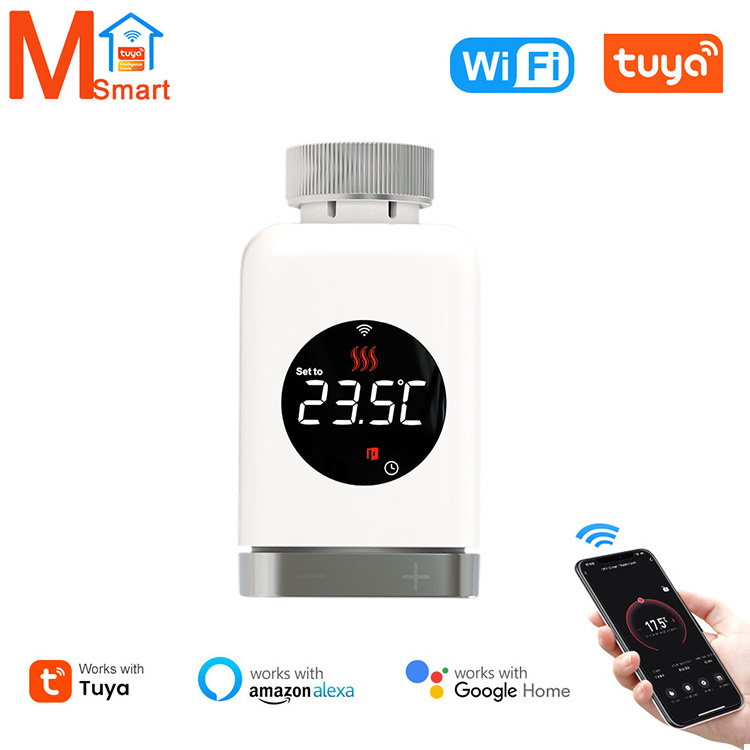 Tuya ZigBee3.0 Radiator Actuator Valve Smart Programmable Thermostat Temperature Controller External Sensor Accurate Heater TRV