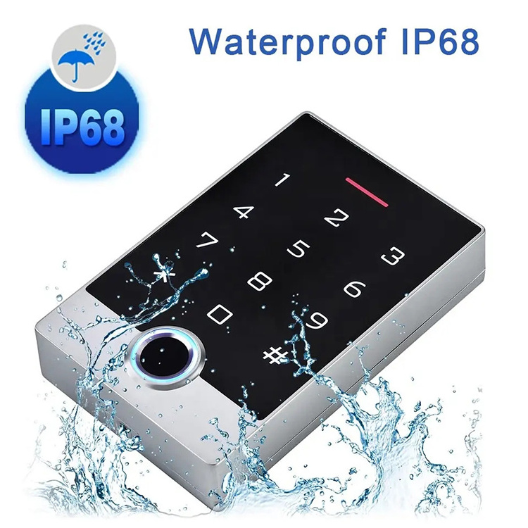 Waterproof Keypad Touch Screen Tuya APP WiFi IP68 Fingerprint Rfid Access Control Reader fingerprint biometric reader