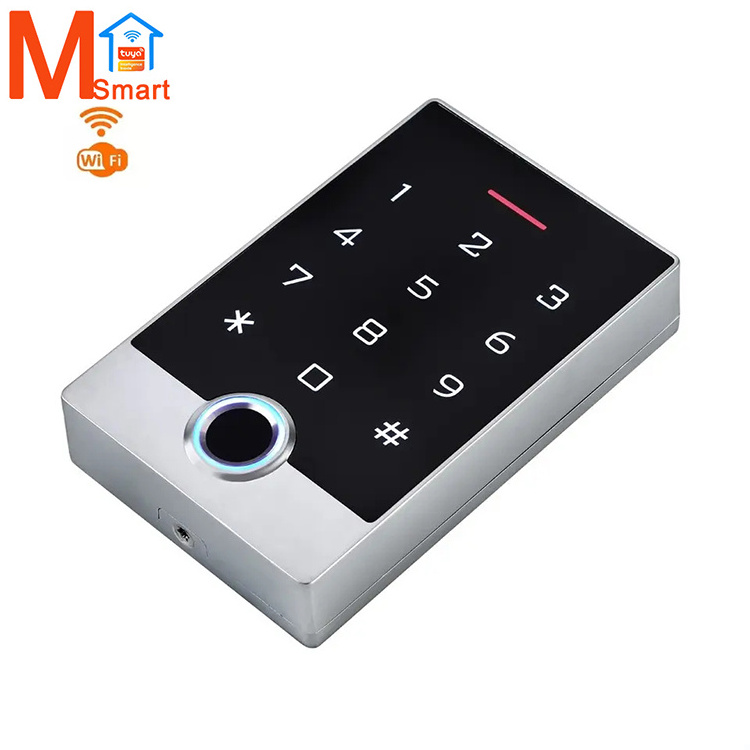 Waterproof Keypad Touch Screen Tuya APP WiFi IP68 Fingerprint Rfid Access Control Reader fingerprint biometric reader