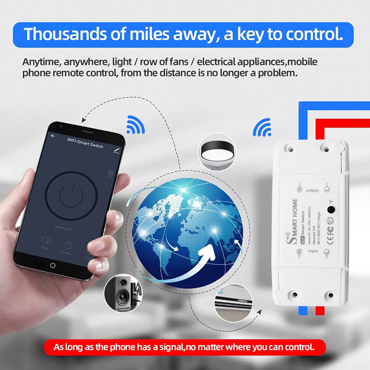 Basic Smart Home Automation DIY Intelligent Wifi Wireless Remote Control Universal Relay Module Light Power Mini Switch