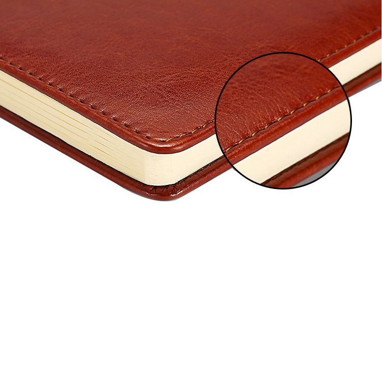 JH Wholesale Soft Leather Cover A6 Pocket Size Diary Notebook