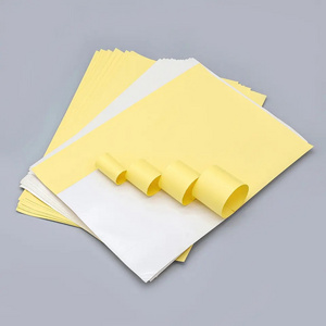 Cheap price cast coated adhesive paper back slit gloss paper self adhesive cast coated sticker