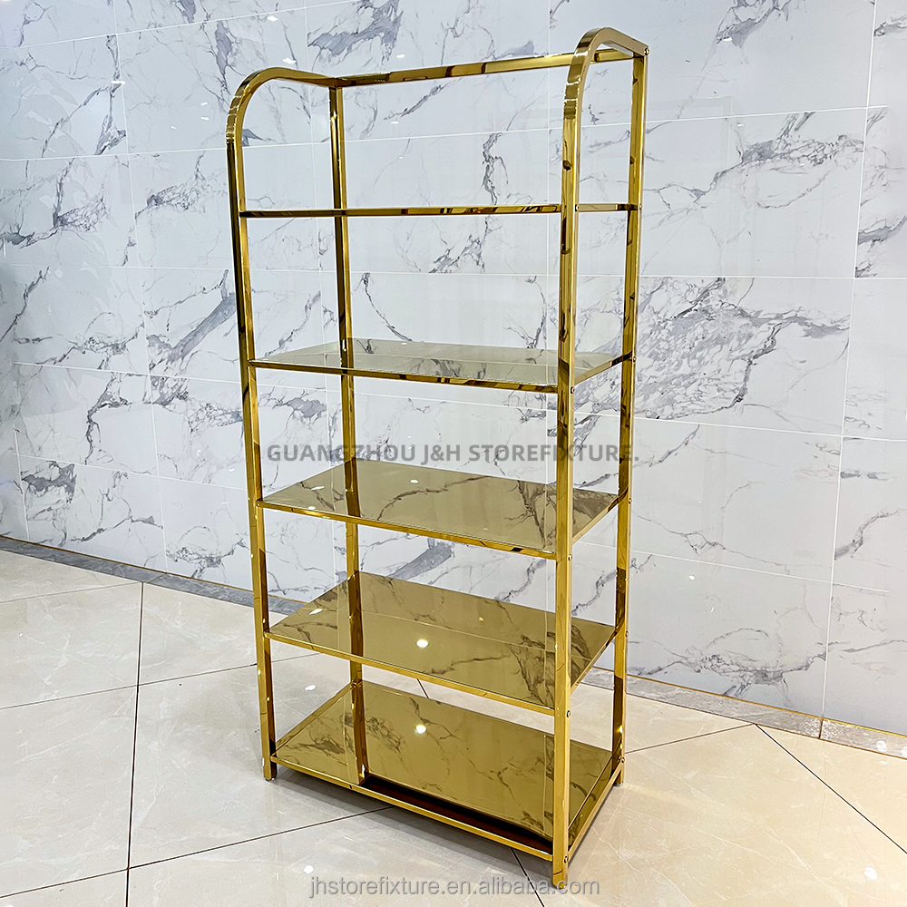 Stainless steel one piece customized trade show bag display shelf shoe display stands store display shelves