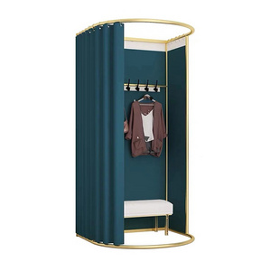 fitting room for retail clothing store / changing room dressing room / display rack portable fitting room for clothes