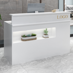 Factory customized modern spray paint high-end boutique cashier counter reception counter checkout counter