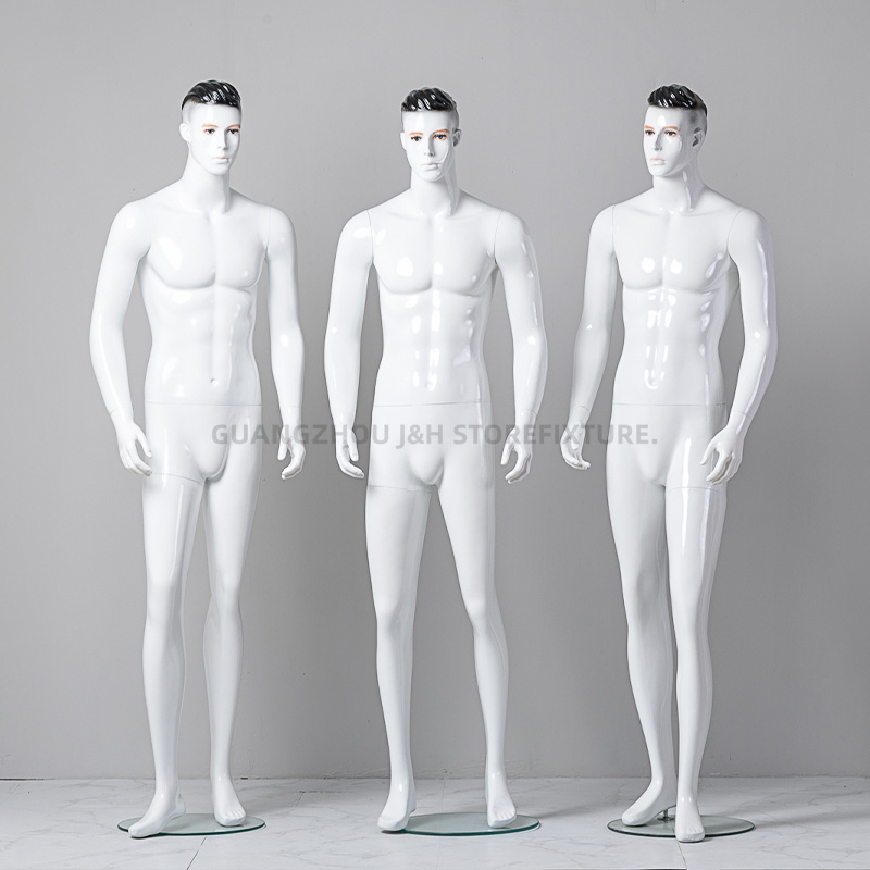 Factory Supply Men Mannequins Full-body With Hair Fiberglass Male Dress Form Mannequin For Clothes Store