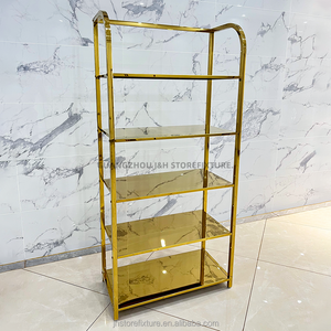 Stainless steel one piece customized trade show bag display shelf shoe display stands store display shelves