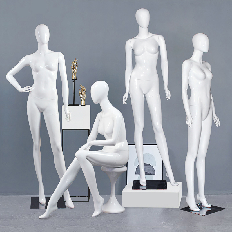 Gold black white model new type gold mannequin full body sexy manikin standing female mannequin for display