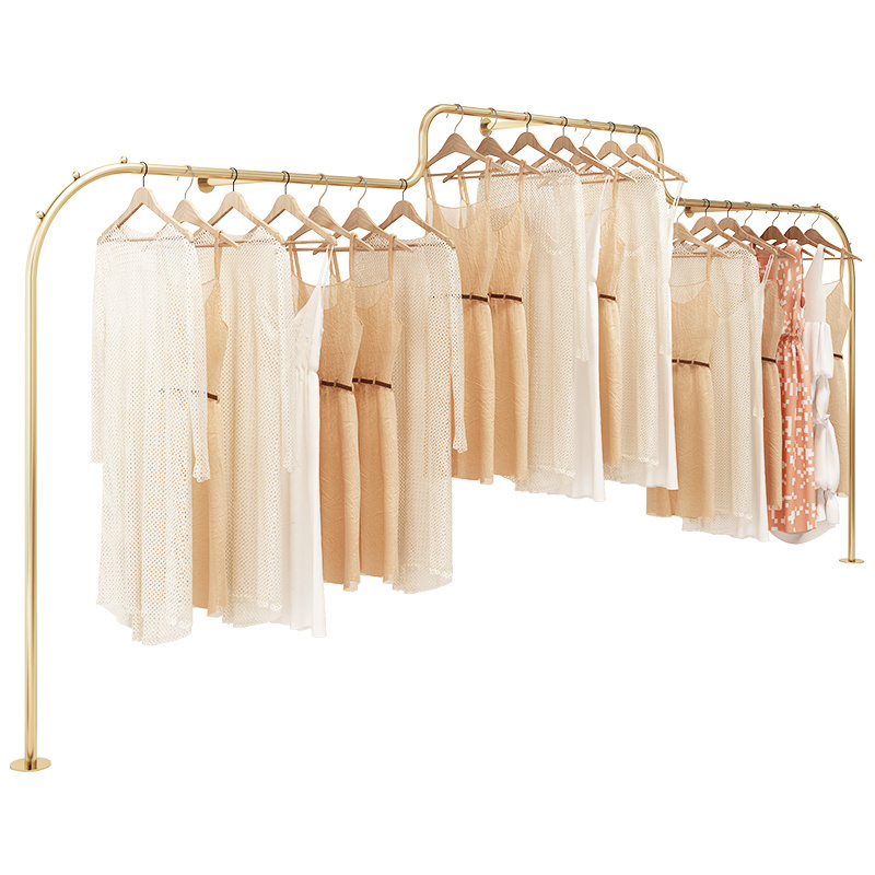 Best Seller Boutique Display Rack For Clothing Supplies Stand customization