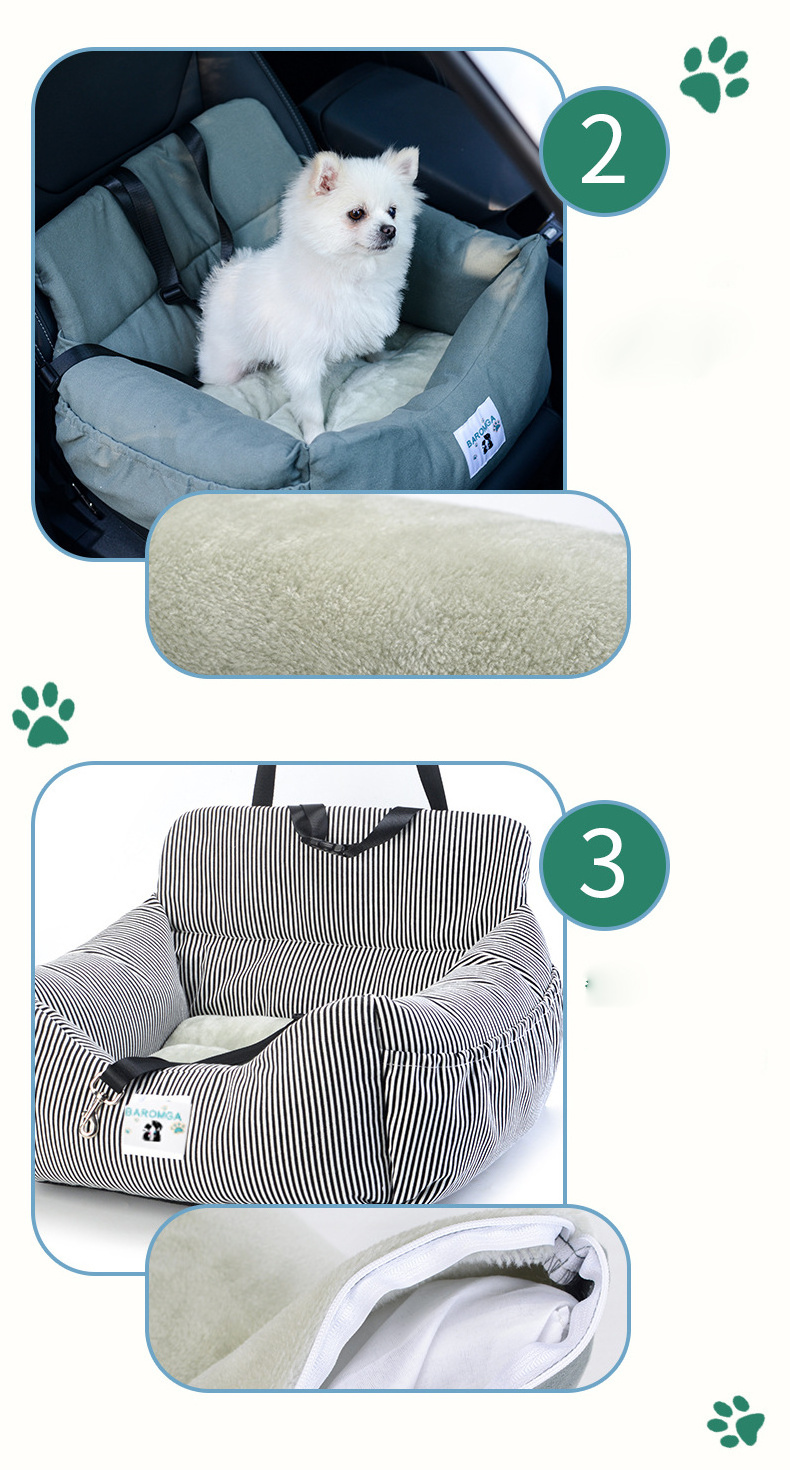 Hot Selling Pet Travel Carrier Removable Calming Cat Bed Dog Trip Resting Sleeping Washable Travel Dog Bed Soft