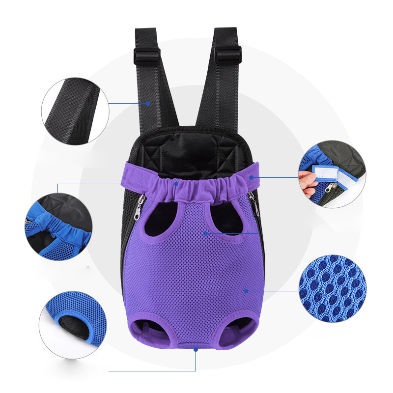 Factory direct pet chest bag dog backpack out convenient pet bag