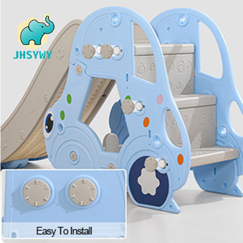 High quality indoor outdoor playground plastic slides children swing and slide play set for kids