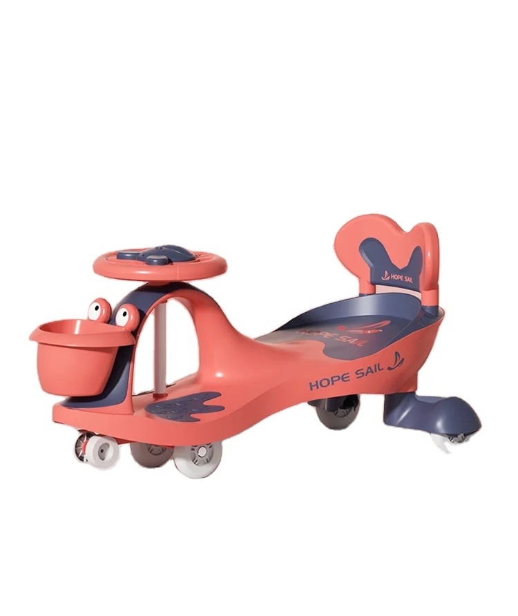 Kids exercise plasma car style swing car ride on twist car for children and adults with cartoon