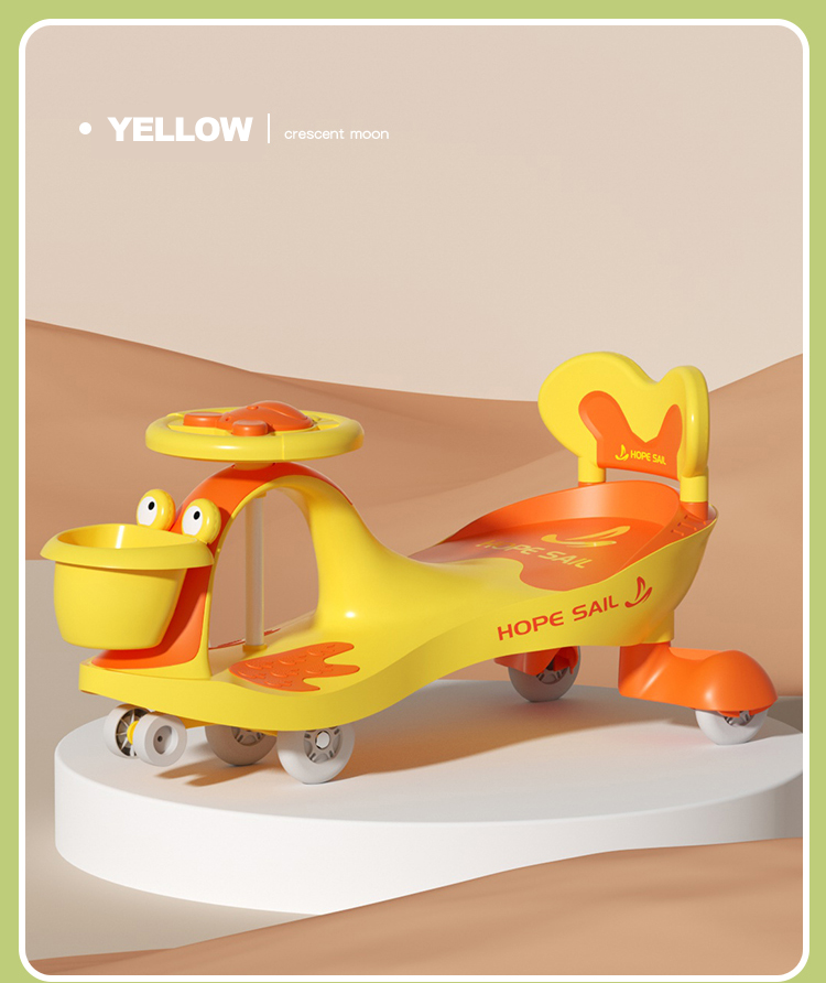 Kids exercise plasma car style swing car ride on twist car for children and adults with cartoon