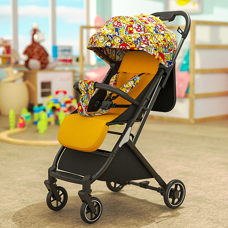 Folding Baby Stroller 3 in 1 Outdoor Traveling Baby Pram Multi-Functional Baby Stroller With Sleep Nest