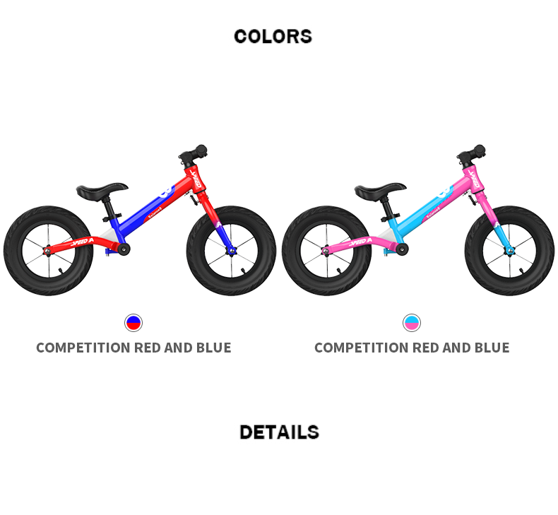 Baby Walker Balance Bike Children Bicycle No Pedal  Kids Balance Titanium Set Customized Steel