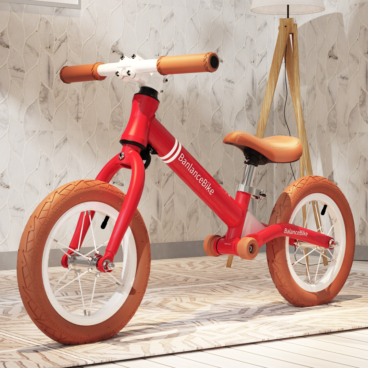 Baby Walker Balance Bike Children Bicycle No Pedal  Kids Balance Titanium Set Customized Steel