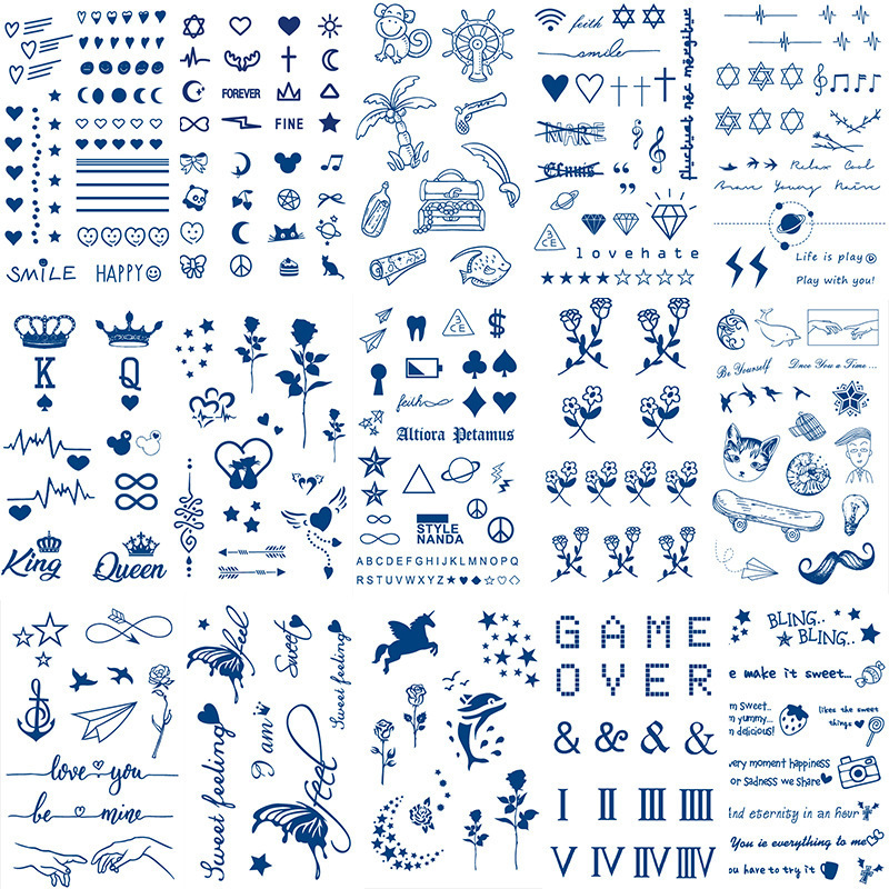 Hot Selling Temporary Tattoo Sticker Buy 3d Body Waterproof Fashion Men Arm Fake Face Body Art Adult Hand Tatoo Sticker Sheet