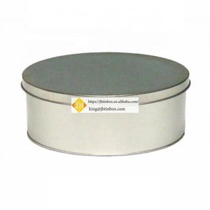 JH High quality custom round empty cake cookie tin