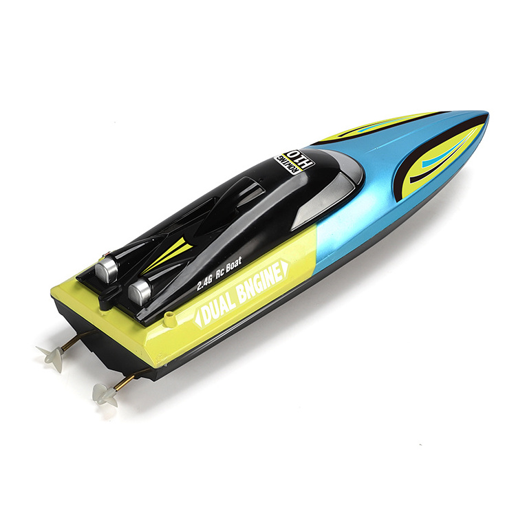 Colorful 2.4G RC Racing Boat High Speed Yacht Anti-Crash Remote Control Speedboat Self-Righting Novice Level RC Jet Boat