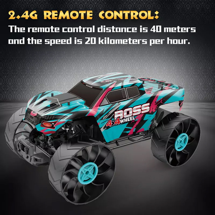 1/10 Large Wheels RC Truck Wholesale Electric 2.4G Monster Truck Remote Control Car Flexible And Soft Wheels 4x4 Off-Road