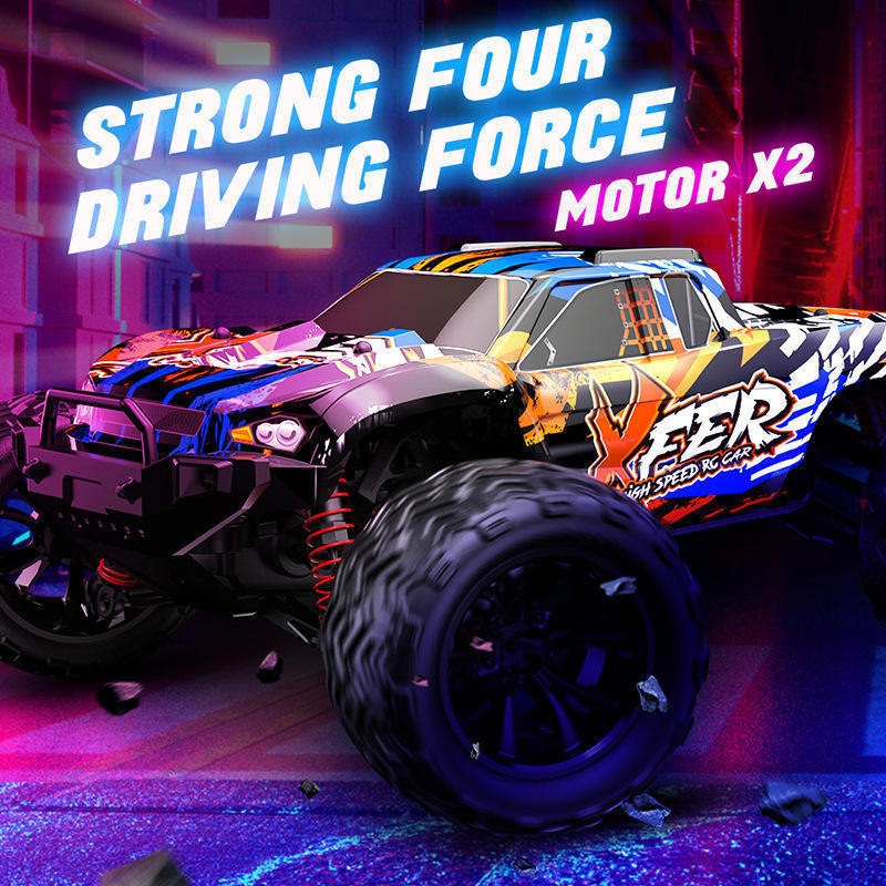 2023 New Arrived 1:16 Scale Large RC Cars 40km/h High Speed Off Road Remote Control Car 2.4G 4WD Monster RC Trucks