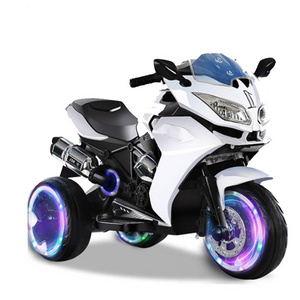 Red White Blue Color Music Light Battery Powered Boys Kids Ride On Car Child Electric Motorcycle Toy Car For 3-9 Years Kids