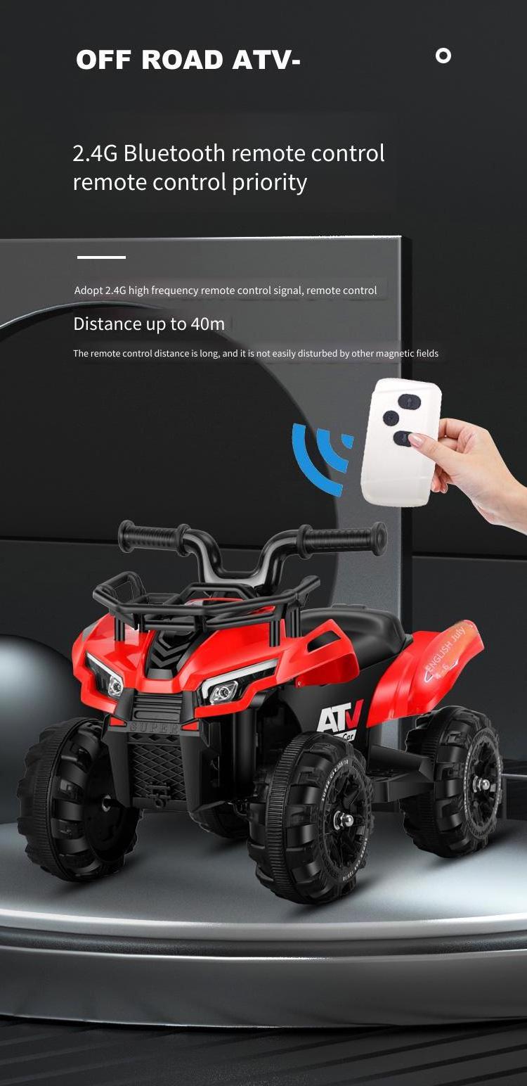 Hot Sale Fashion Off Road Four Wheeler Battery Power Ride On Toys Car Kids Mini Electric Atv