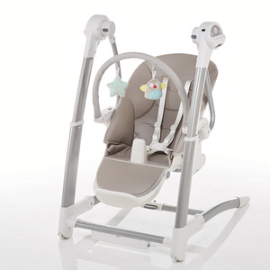 OEM Portable Food Table Highchair Electric Sitting Chair 3 in 1 Swing Rocking Dinning Baby Chairs for Baby Newborn