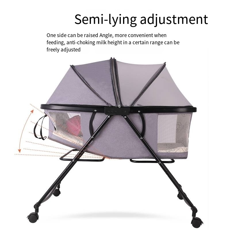 Wholesale Infant Crib Portable Baby Travel Bed Travel Bassinet  Foldable New Born Baby Cradle with Mosquito Net