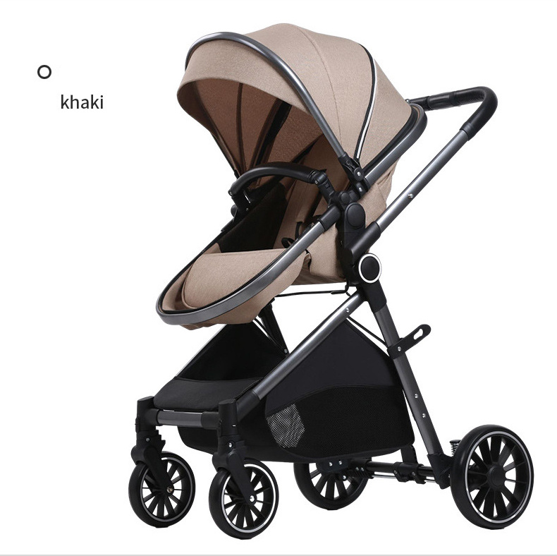 High quality 2 in 1 baby pushchair stroller travel system kinderwagen easy folding kids wagon pram with car seat